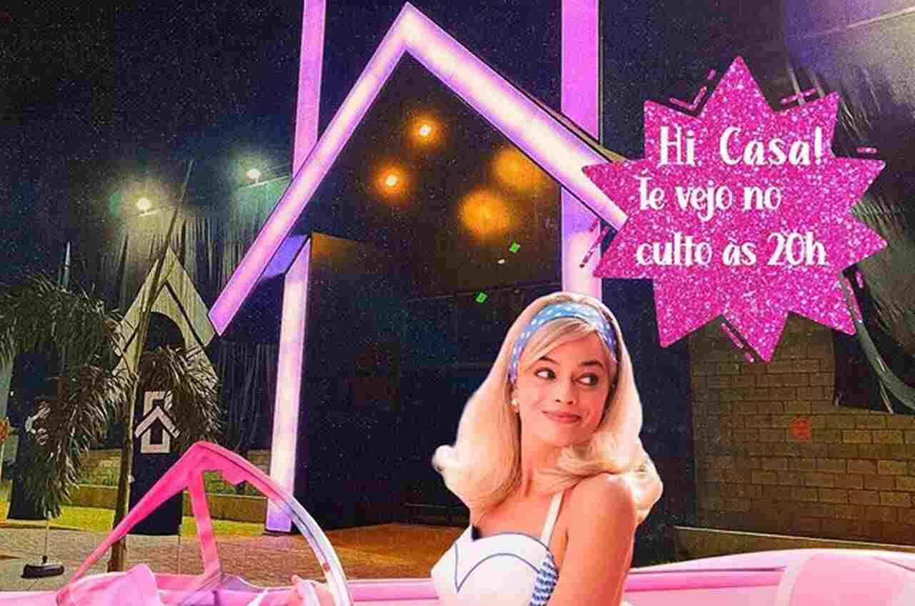 Igreja Evangélica usa imagem da Barbie em culto com Temática Rosa