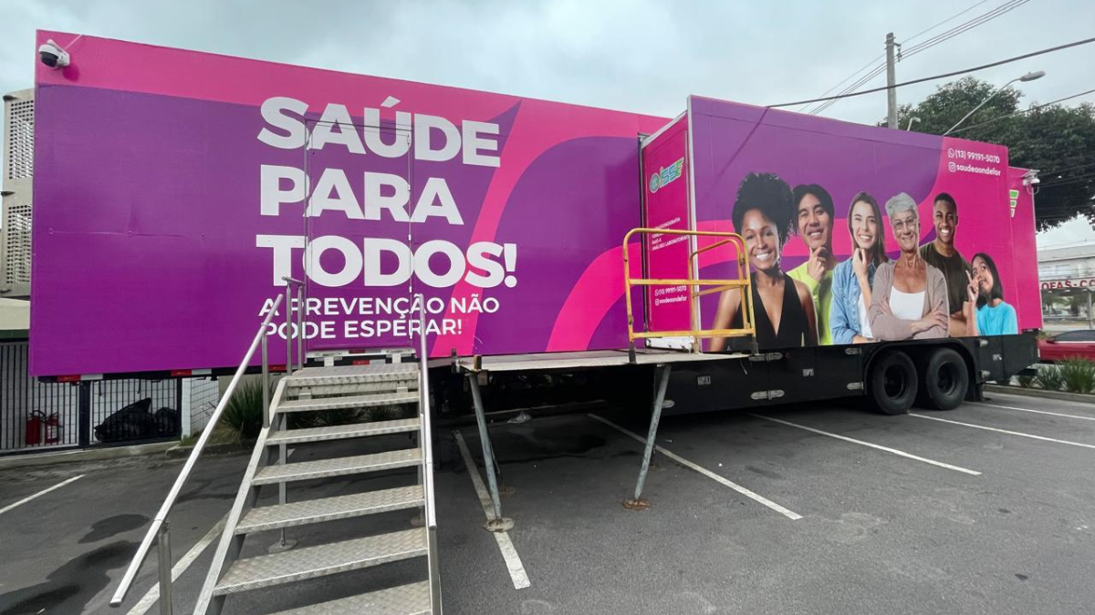 Iguape recebe carreta de saúde com 270 exames gratuitos por dia